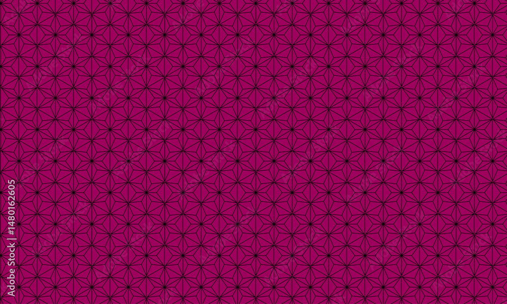 Poster hexagonal geometric pattern with directional strokes, designed for high-tech branding, digital inter