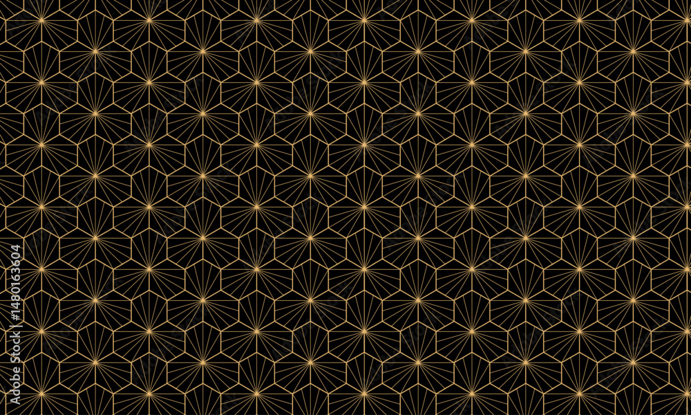 Aufkleber tech-inspired hexagon vector with angled line flow, suitable for digital themes, ui backgrounds, pac