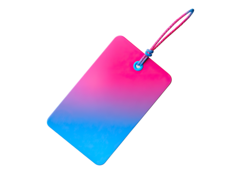 Pink blue gradient SALE tag