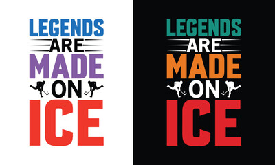 Obraz premium Hockey Typography Tshirt Design Sports Vector. Use for shirts, mugs, stickers, cards, etc.