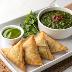 Samose aur chatni