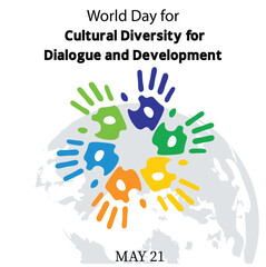 World Day for Cultural Diversity for Dialogue and Development design template for celebration. cultural diversity vector design. cultural diversity design template. hand vector design.