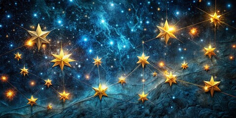 Fototapeta premium Stunning Starry Night Sky Constellation Texture - High-Resolution Stock Photo