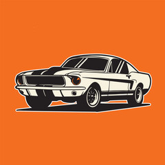 Car Vector Illustration For Conceptual Design. Suitable for posters, stickers, t-shirt prints, and banners.	