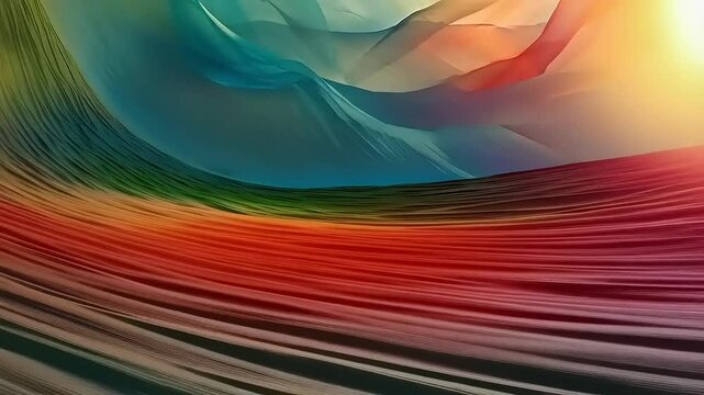 Ethereal Aurora: A Mesmerizing Symphony of Colors in Abstract Motion Background