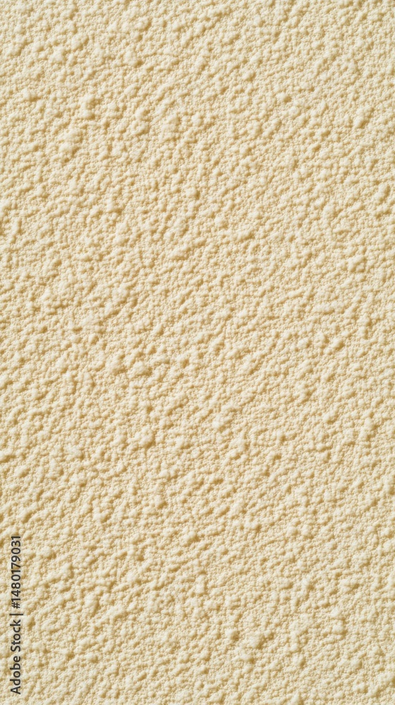 Poster close-up of a textured wall with a beige tone showing the rough surface and granular details in full