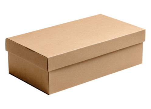 Rectangular shoebox packaging