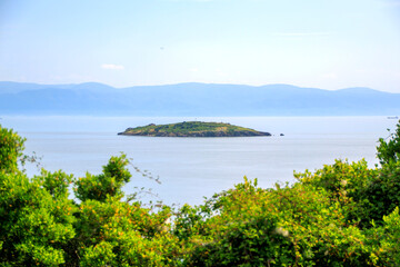 fisher island in the marmara sea in istanbul