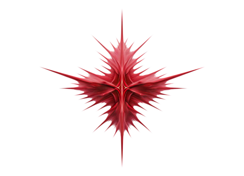 Red spiky arrow