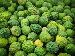 Fototapeta premium fresh limes at the market