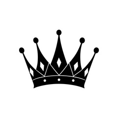 plastic crown with jewels on white background