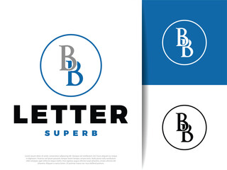 Initial Letter BB Icon Illustration Design