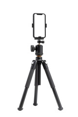 Tripod with smartphone holder for photography and videography on outdoor adventures