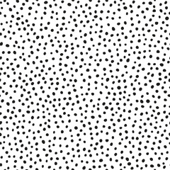 Hipster doodle print. Monochrome background, Vector seamless pattern. Hand drawn polka dot texture.