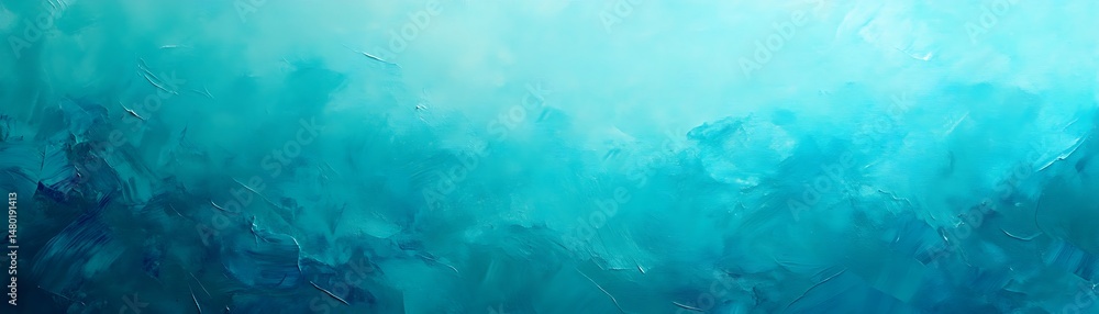 Aufkleber stylish and bright turquoise background displaying a smooth gradient from ocean blue depths to gentl