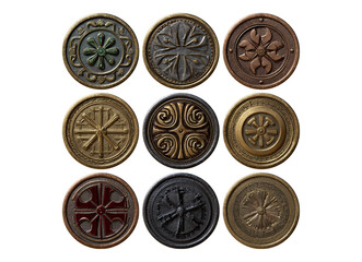 Set of rotating coin