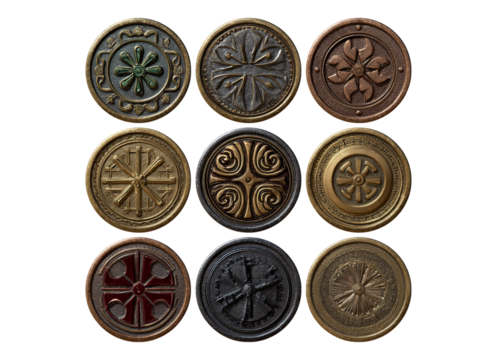 Set of rotating coin