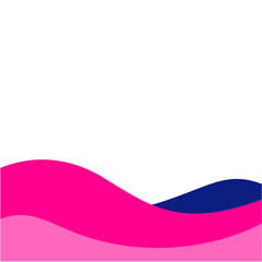 Abstract Wave Footer Element, Decoration Graphic Design. Vector Illustration