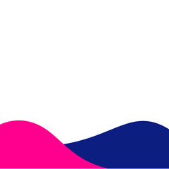 Abstract Wave Footer Element, Decoration Graphic Design. Vector Illustration