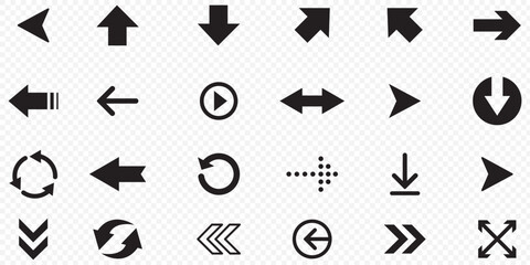 Arrows big black set icons, arrow icon, modern simple arrows, arrow vector collection . Different cursor arrow direction symbols, Arrows set, Arrow icon, Arrow black colored.