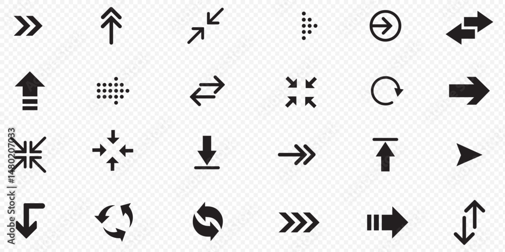 Poster arrow vector icon. arrows collection. arrows vector icon. arrow icon. set of big black vector arrows