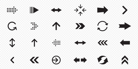  Arrow vector icon. Arrows collection. Arrows vector icon. Arrow icon. Set of big black vector arrows. 