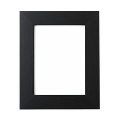 An empty black frame, centered. Rectangular, simple design. White background inside of frame