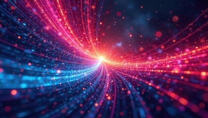 Abstract swirling lines forming anchor points, visualized as radiating vectors , visual art, artwork