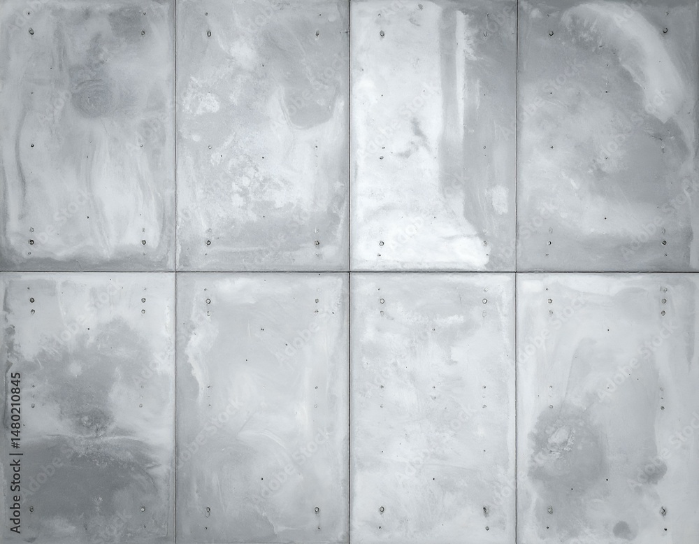 Poster gray concrete wall texture. seamless pattern of eight square panels. ideal for backgrounds or design