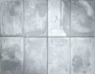Gray concrete wall texture. Seamless pattern of eight square panels. Ideal for backgrounds or design projects.