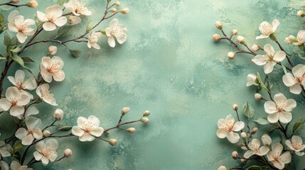 Pastel green background with delicate speckle pattern for soft, springtime aesthetics