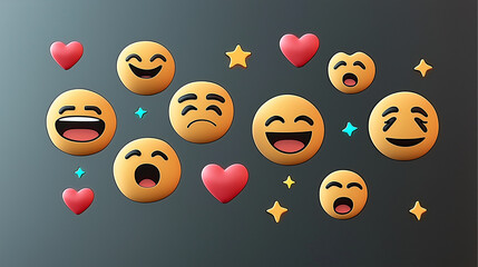 3D Emojis Celebrating World Emoji Day with Joyful Expressions
