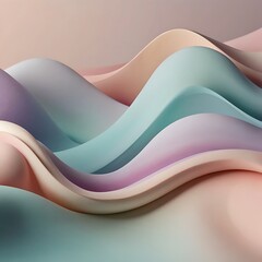 Abstract Pastel Waves - Fluid Gradient Background