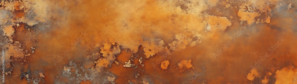 Poster warm burnt orange monochrome gradient background featuring smooth transition from deep rust to pale 