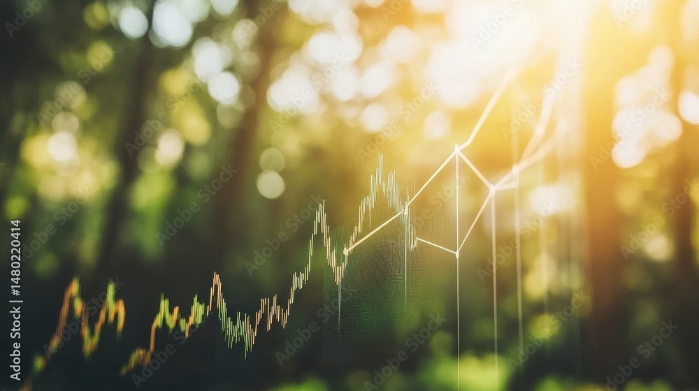 Poster trend analysis with abstract data visualization in forest environment