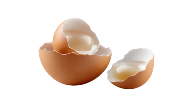 Eggshell: Cracking open the shell to reveal the promise of a new beginning. Capturing a moment of culinary artistry, symbolizing fragility, and delicacy.