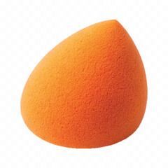realistic smooth makeup sponge for blending cosmetics in different colour style isolated on transparent background