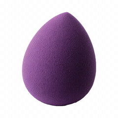realistic smooth makeup sponge for blending cosmetics in different colour style isolated on transparent background