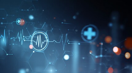 Obraz premium Medical Tech Background. 