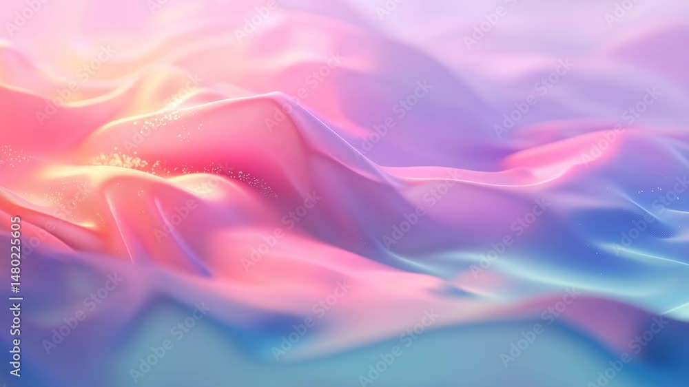 Aufkleber abstract fluid gradient waves smooth transition