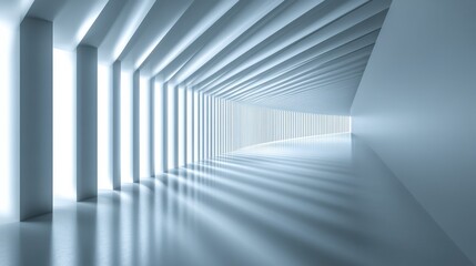 Modern Architectural Space with Bright Light and Clean Lines
