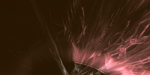 Faszinierende Lichtenergie  – brillante rote Energievisualisierungen, beeindruckender Leuchteffekt für starke Designs und visionäre Projekte, Explosion, Stern, Forschung, Technik, Wissenschaft
