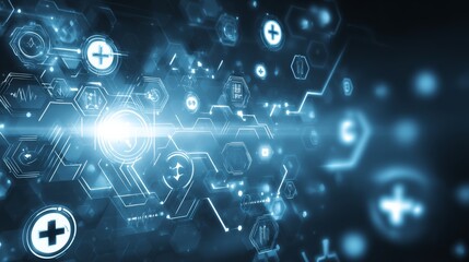 Obraz premium Medical Tech Background. 