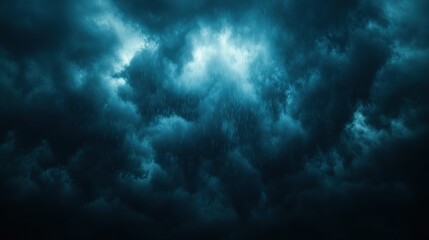 Dramatic dark stormy clouds