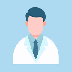 Male Doctor Illustration With Simple Design Style