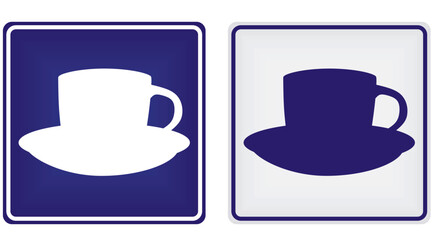 Road sign restaurant. vector illustration