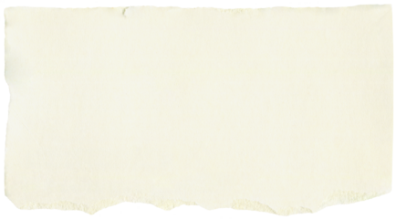 Ivory ripped carton scrap with space from text. Cream, beige, pale, paper texture piece. Universal background for collage, scrapbooking, vintage projects