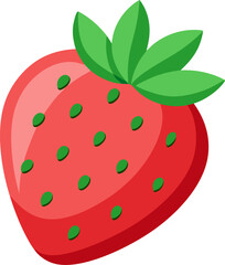 Obraz premium strawberry isolated on white background