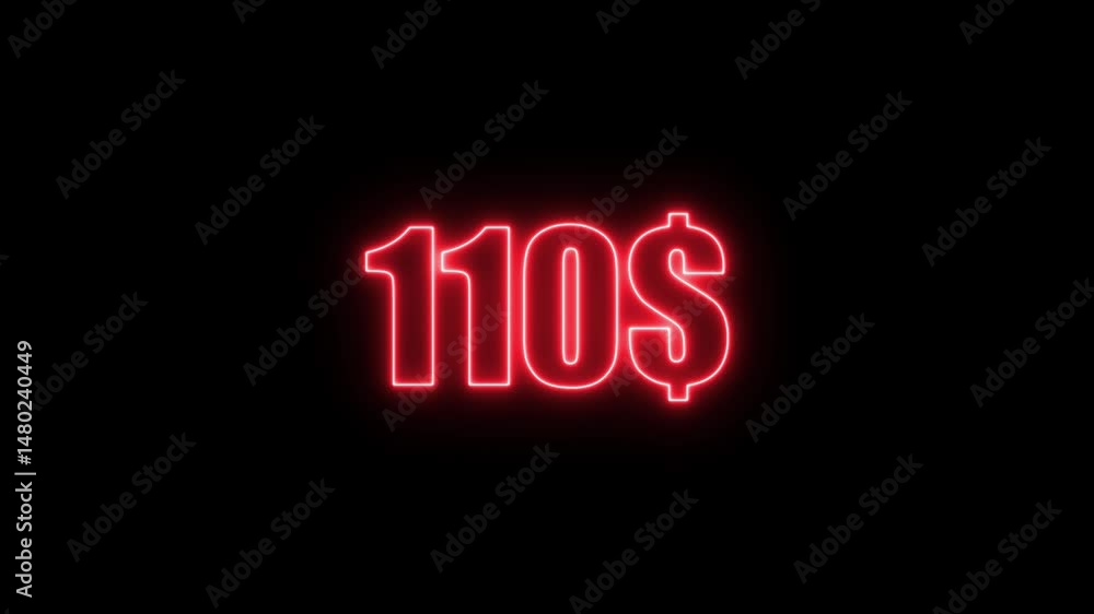 Poster count up dollars up to 200 on black background. animated business and commerce element. rich and suc