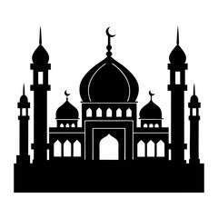 Mosque Silhouette vector illustration